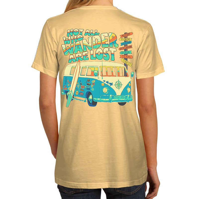 Southern Attitude Tortuga Moon Wander Van Comfort Colors T-Shirt