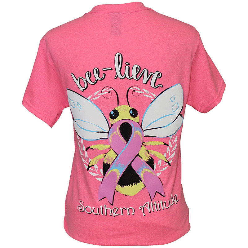 SALE Southern Attitude Bee - Lieve Cancer Hope T-Shirt - SimplyCuteTees