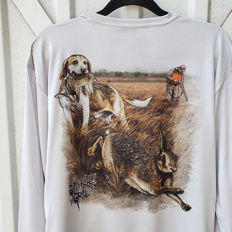 SALE Gotta Kill It To Grill It Rabbit Hunt Unisex Long Sleeve Performance T-Shirt