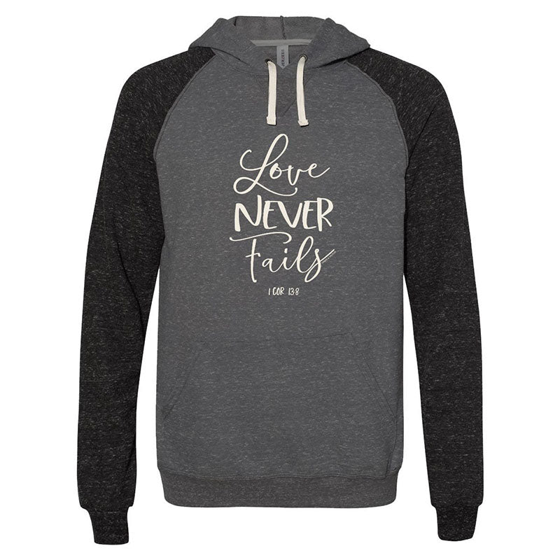 Cherished Girl Grace &amp; Truth Love Never Fails Christian Long Sleeve Hoodie T-Shirt