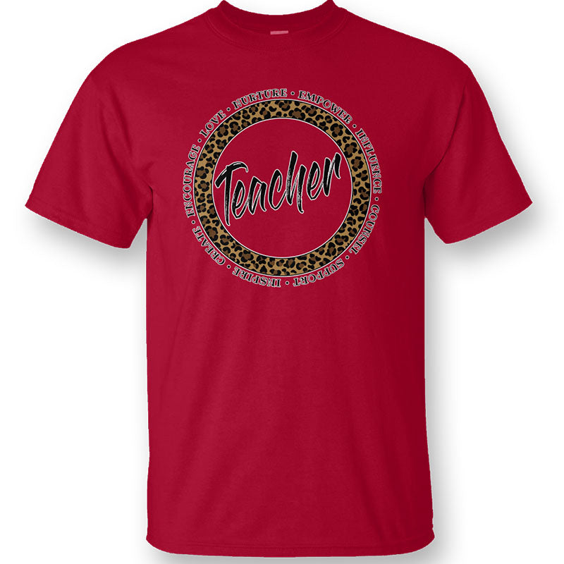 SALE Sassy Frass Teacher Words Leopard Bella Canvas T-Shirt