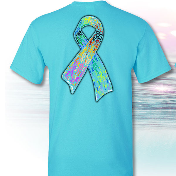 SALE I Fought Today Classic Logo Cancer Ribbons T-Shirt