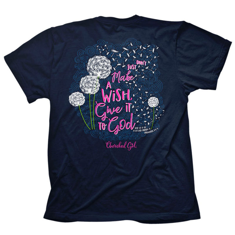 Cherished Girl Dandelion Dream Wish Christian T-Shirt
