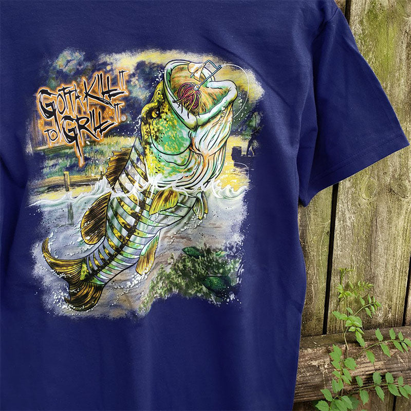 SALE Gotta Kill It To Grill It Bass Fishing Unisex T-Shirt