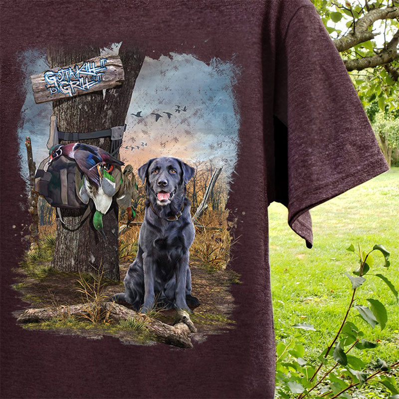 SALE Gotta Kill It To Grill It Duck Lab Dog Unisex T-Shirt