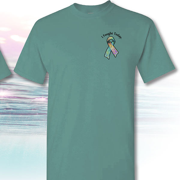 SALE I Fought Today Ribbon Cow Cancer Ribbons T-Shirt