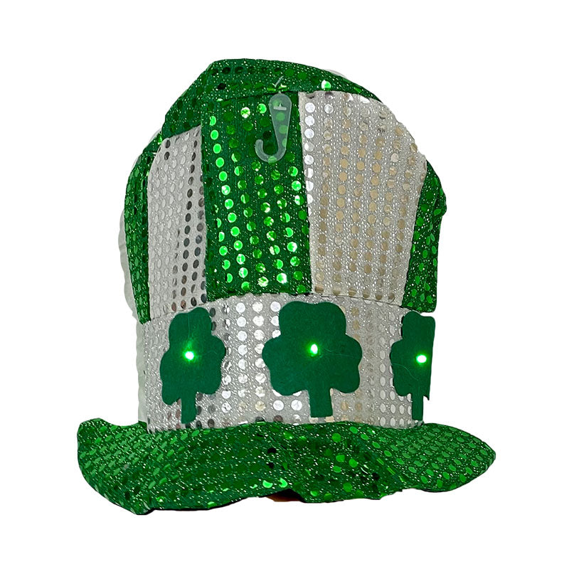 IRISH ST.PATRICK'S LIGHT UP TOP HAT