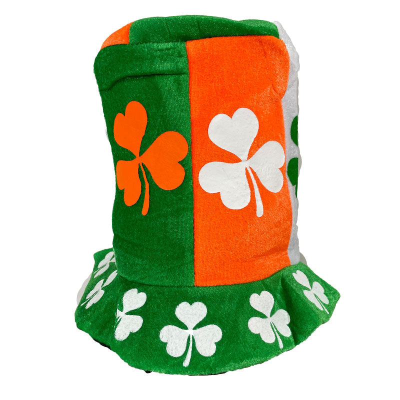 IRISH ST.PATRICK'S MULTI COLOR SHAMROCK TOP HAT