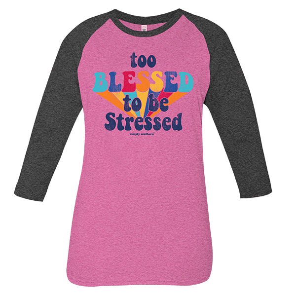 SALE Simply Southern Vintage Collection Too Blessed Long Sleeve T-Shirt - SimplyCuteTees