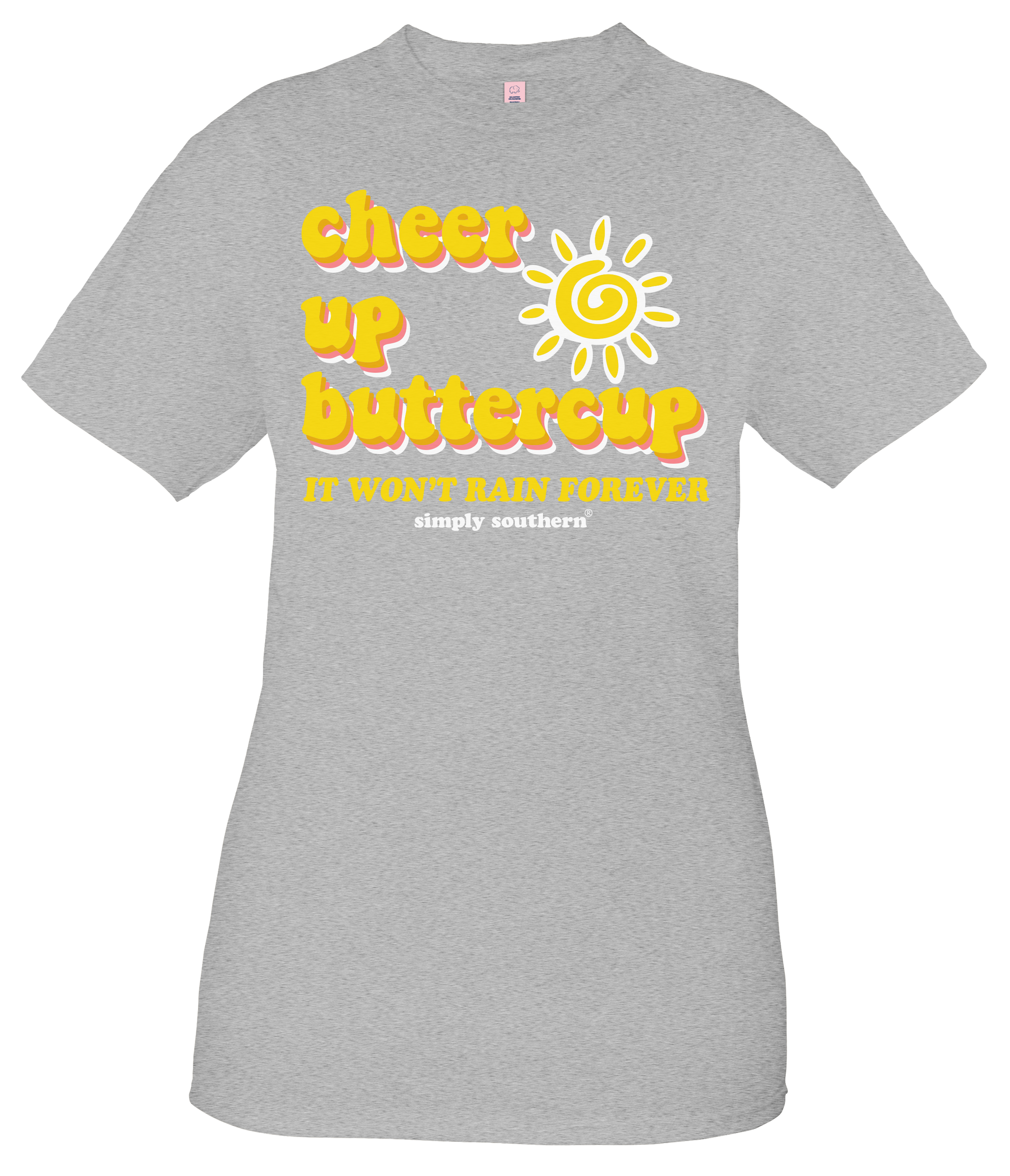 SALE Simply Southern Vintage Collection Preppy Cheer Up Buttercup T-Shirt