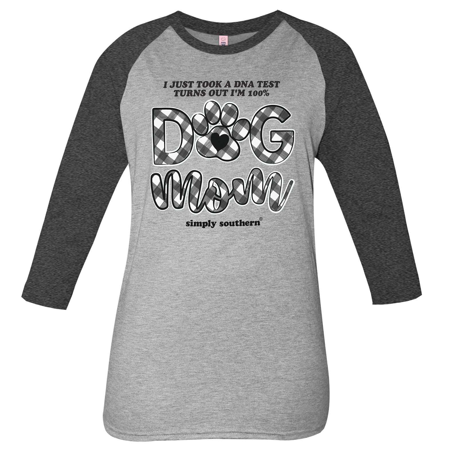 SALE Simply Southern Vintage Collection 100% Dog Mom Long Sleeve T-Shirt