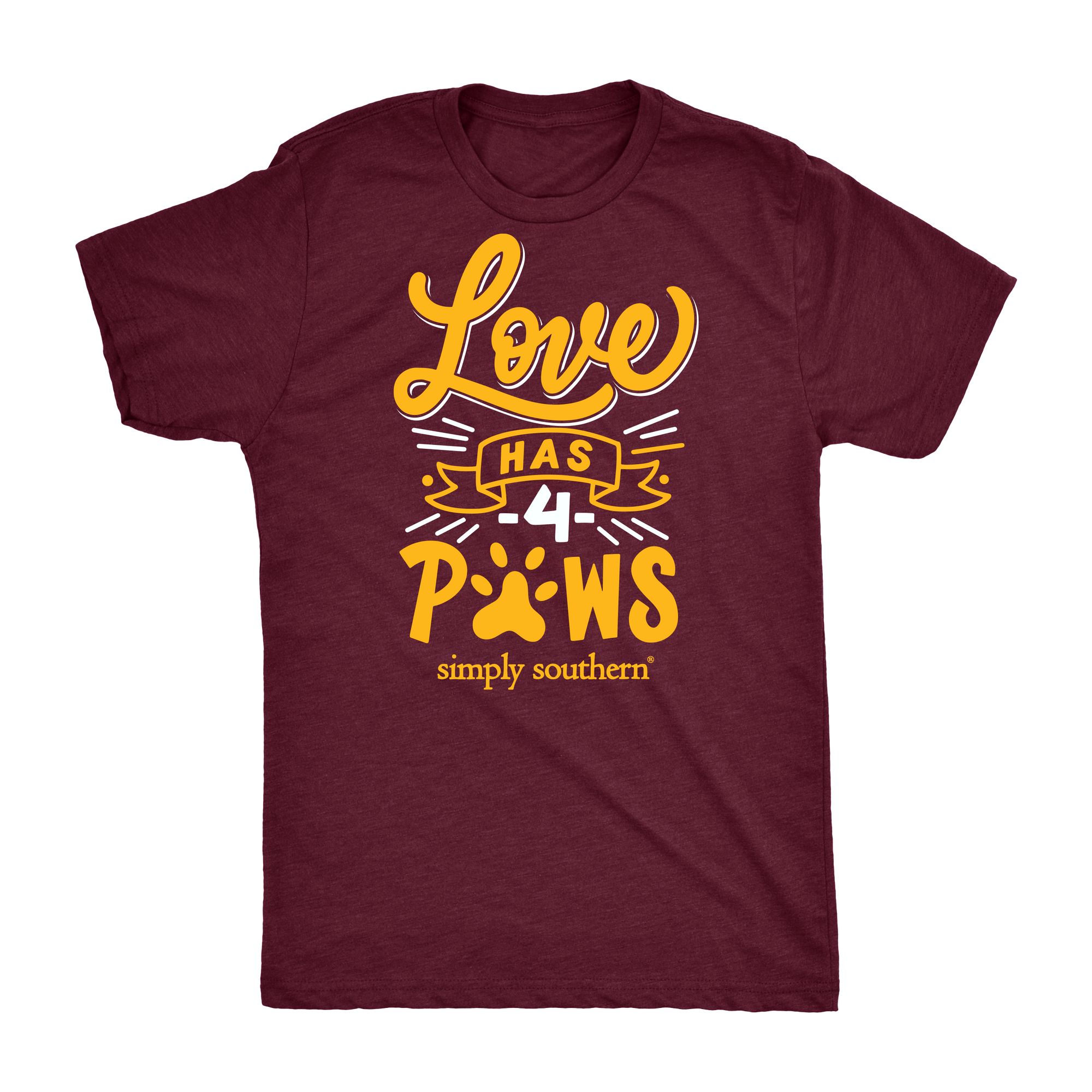 SALE Simply Southern Vintage Collection Love Has 4 Paws T-Shirt