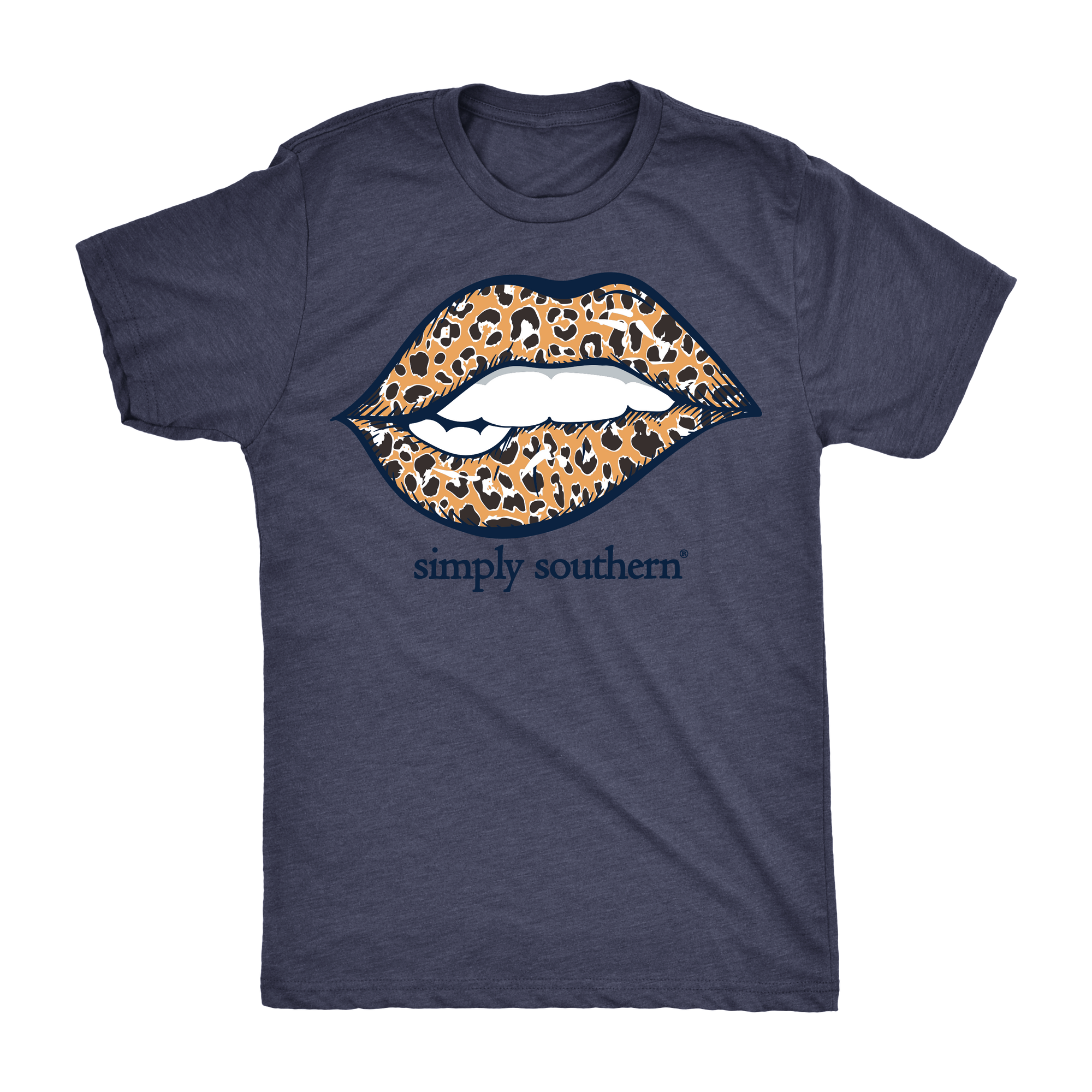 SALE Simply Southern Vintage Collection Leopard Lips T-Shirt