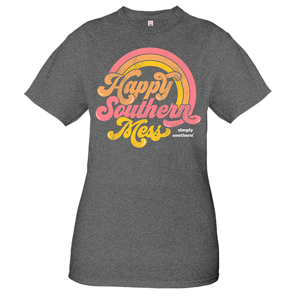 SALE Simply Southern Vintage Collection Happy Southern Mess T-Shirt - SimplyCuteTees