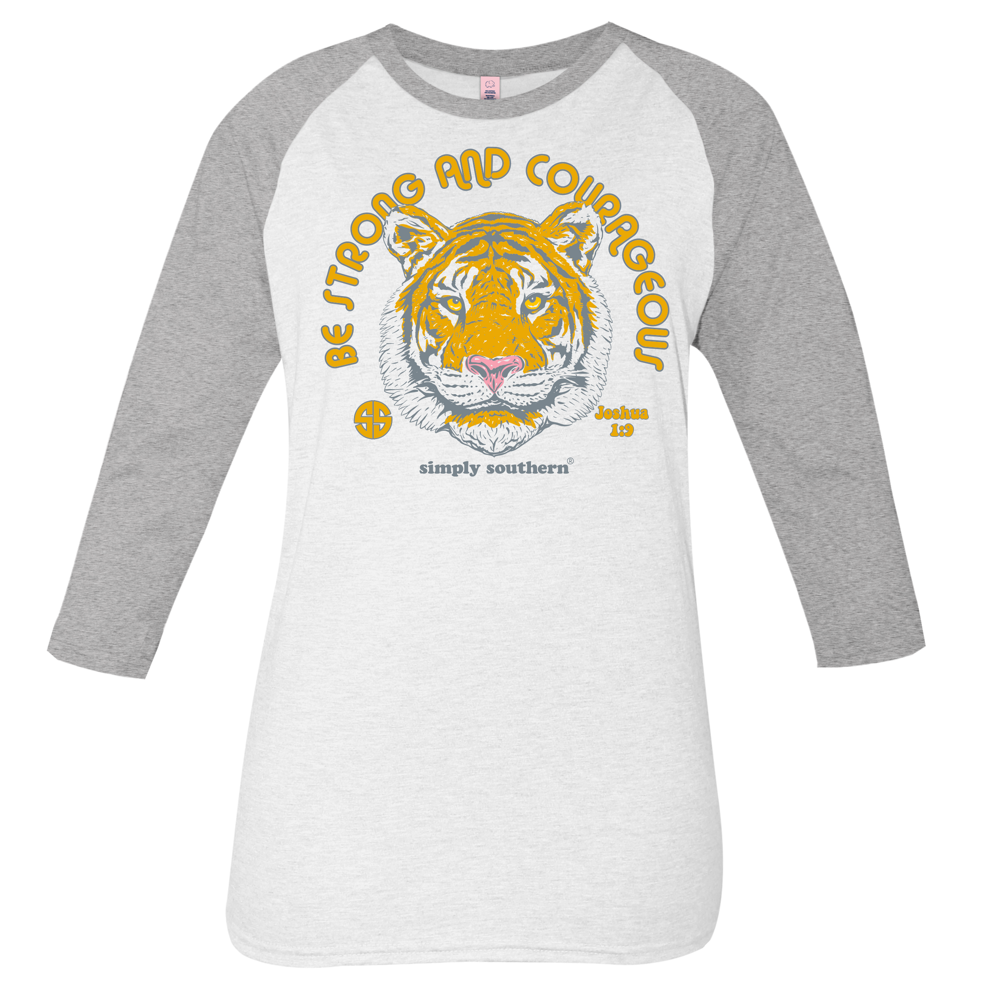 SALE Simply Southern Vintage Collection Preppy Be Strong Long Sleeve T-Shirt