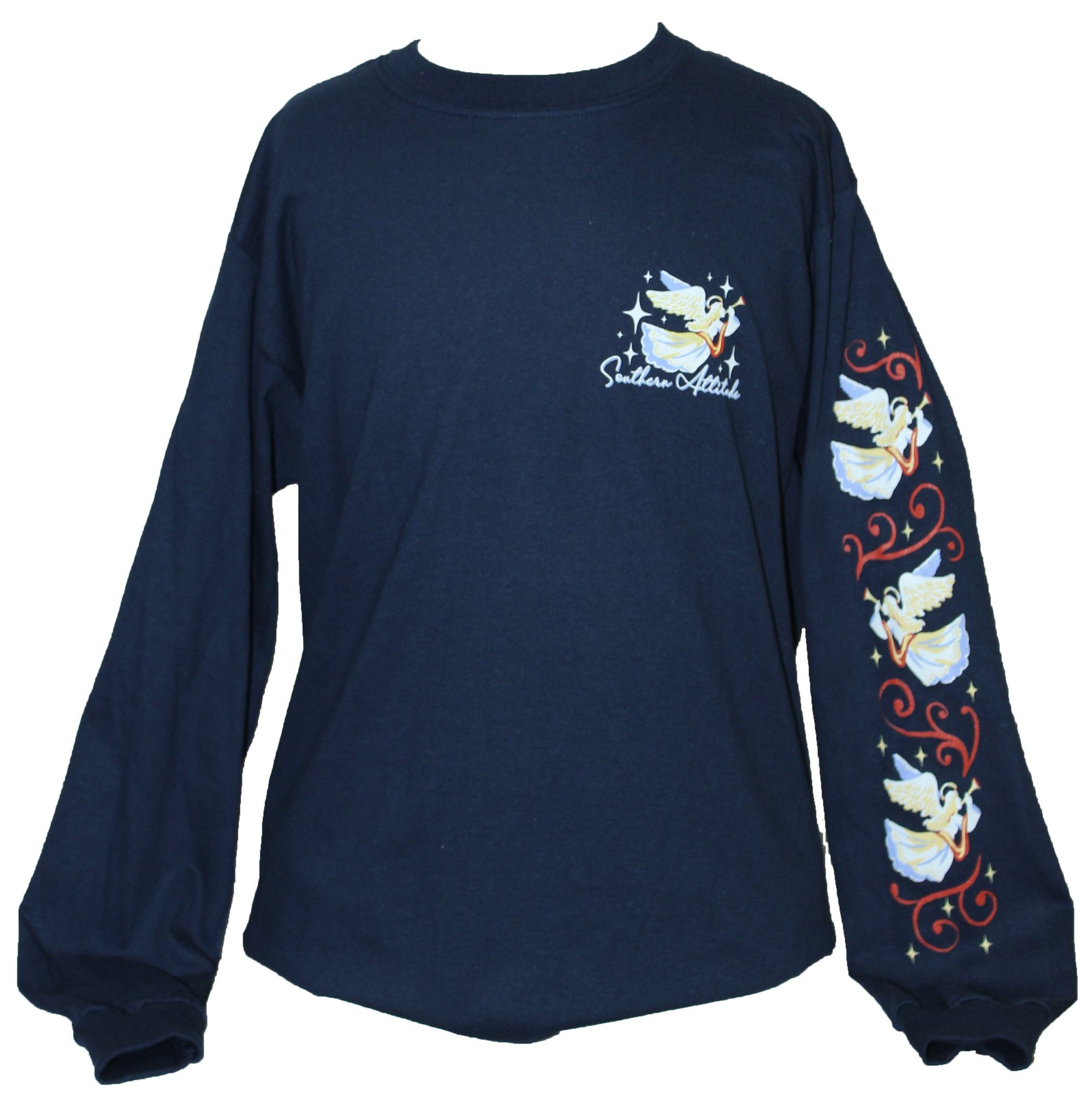 SALE Southern Attitude Preppy Joy Holiday Long Sleeve T-Shirt