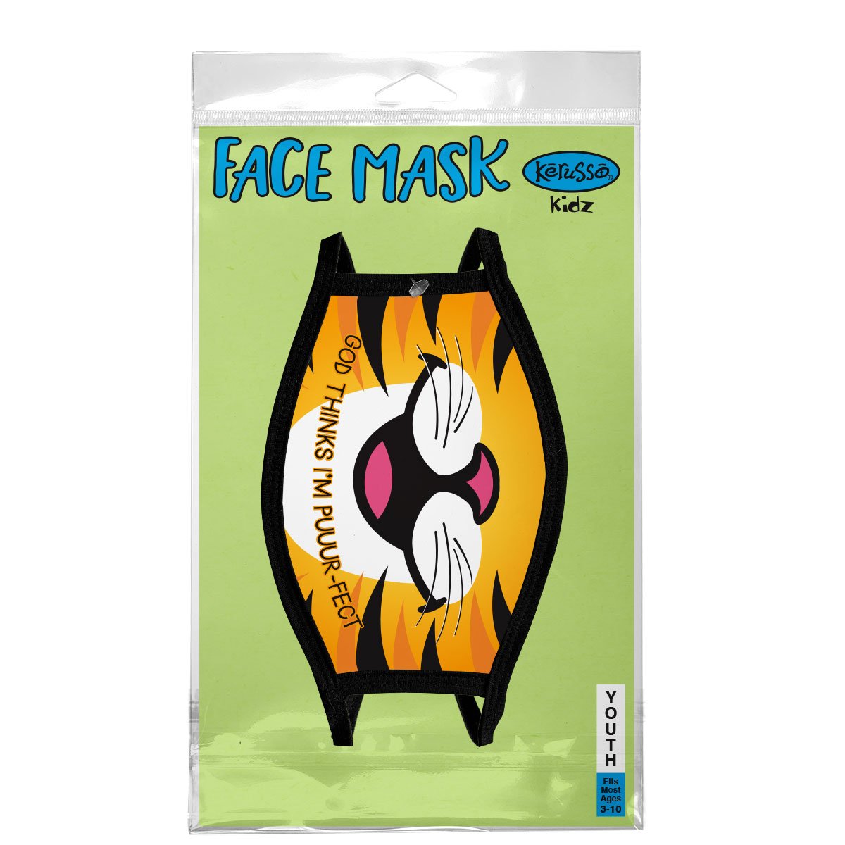 Kerusso Kids God Thinks I'm Perfect Tiger Youth Protective Fashion Mask