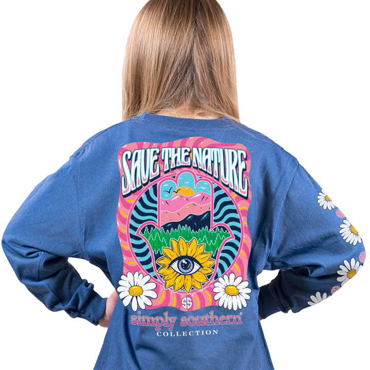 SALE Simply Southern Preppy Save The Nature Long Sleeve T-Shirt - SimplyCuteTees