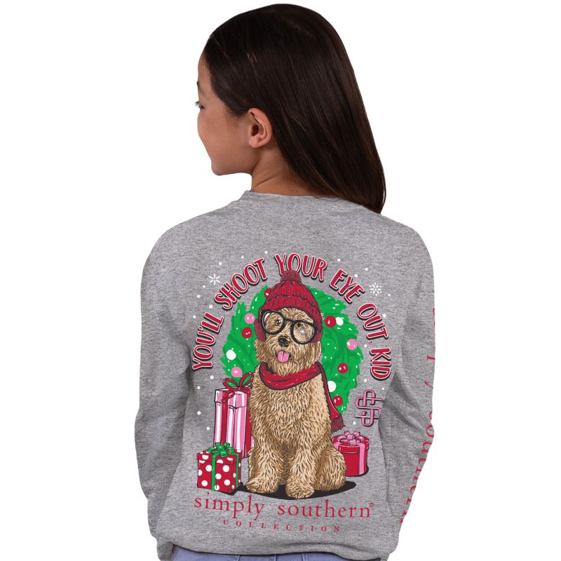 Simply Southern Christmas Kid Holiday Long Sleeve T-Shirt