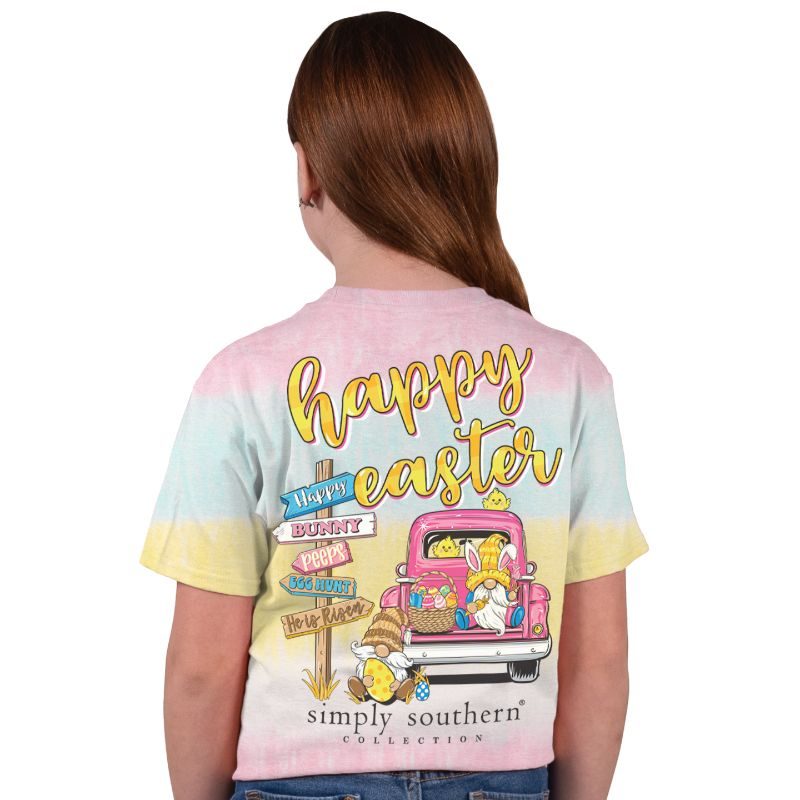Simply Southern Happy Easter Tie Dye T-Shirt