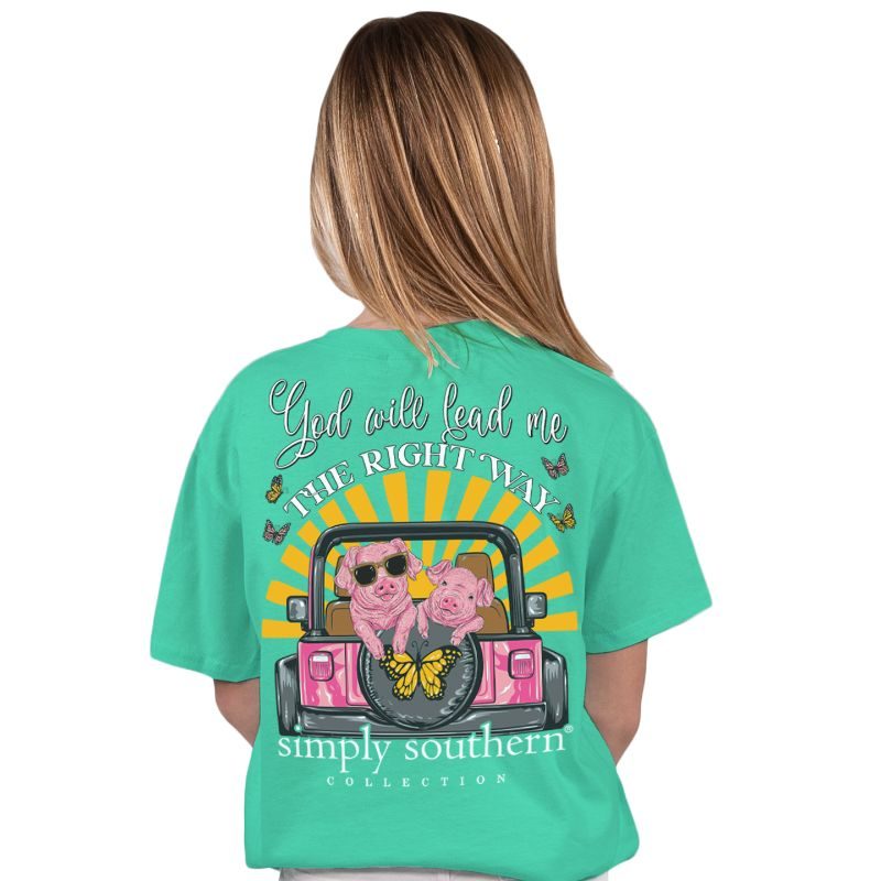 Simply Southern God Lead Me Pig T-Shirt