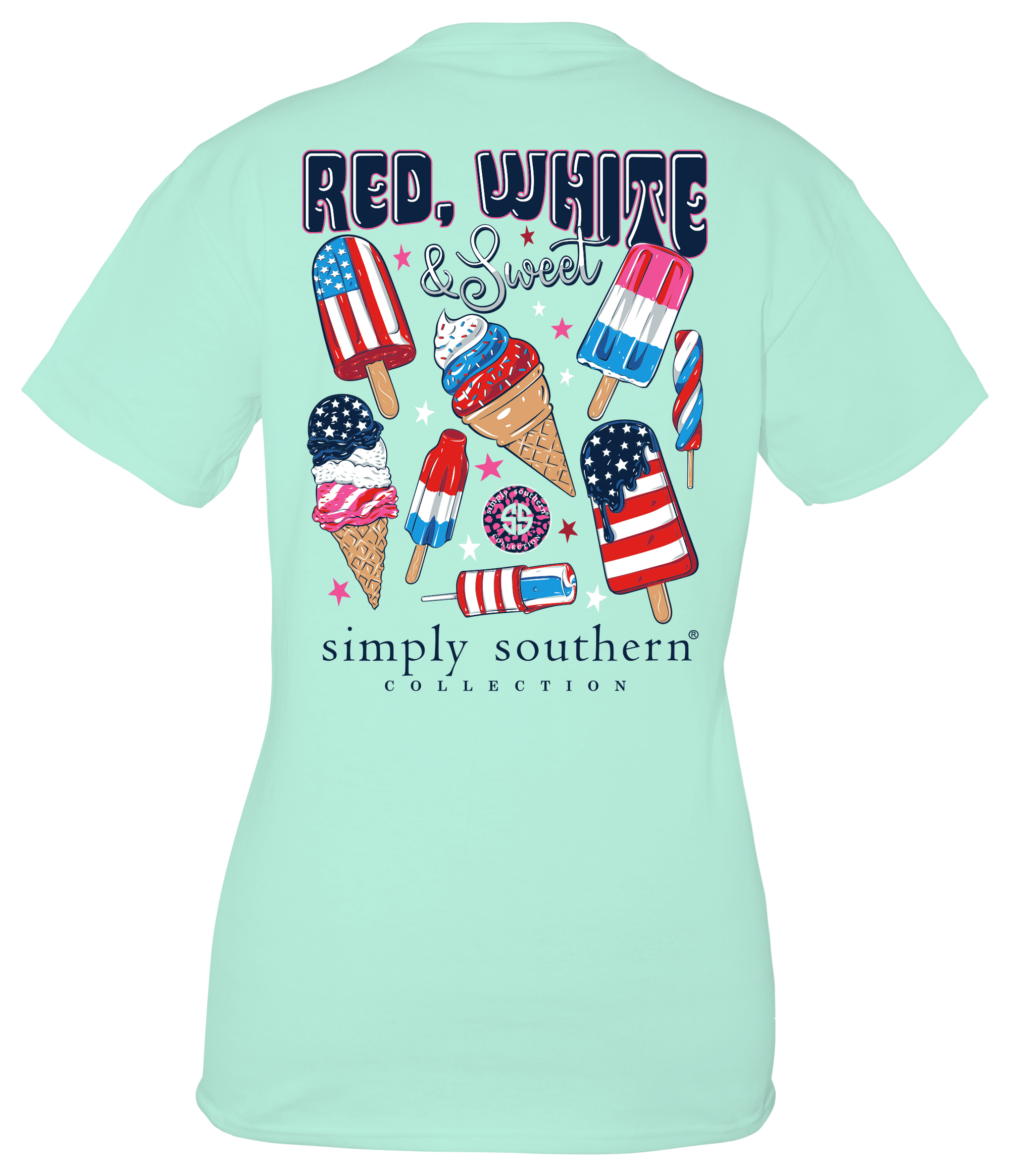 SALE Simply Southern Red White &amp; Sweet USA T-Shirt