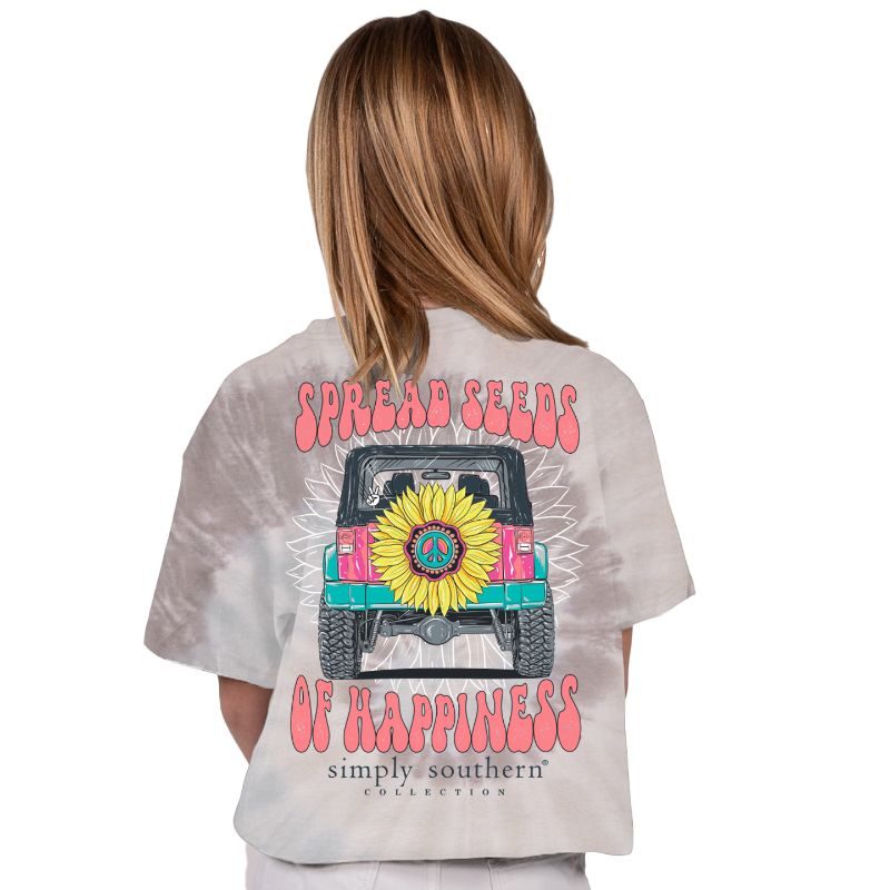 SALE Simply Southern Seeds Happiness Tie Dye T-Shirt - SimplyCuteTees
