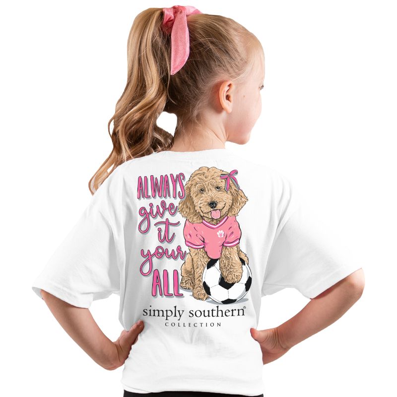 SALE Simply Southern Preppy Dog Soccer T-Shirt