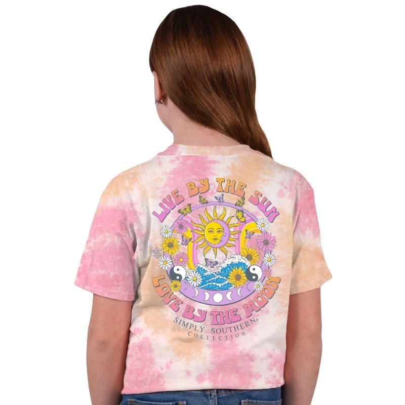 SALE Simply Southern Sun Moon Tie Dye T-Shirt