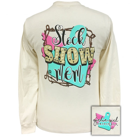 Girlie Girl Originals Preppy Stock Show Mom Long Sleeve T-Shirt - SimplyCuteTees