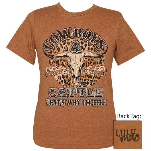 Girlie Girl Lulu Mac Cowboys &amp; Cattle Canvas T-Shirt