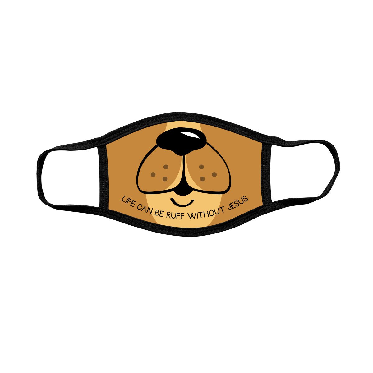 Kerusso Kids Life Can Be Ruff Without Jesus Dog Youth Protective Fashion Mask