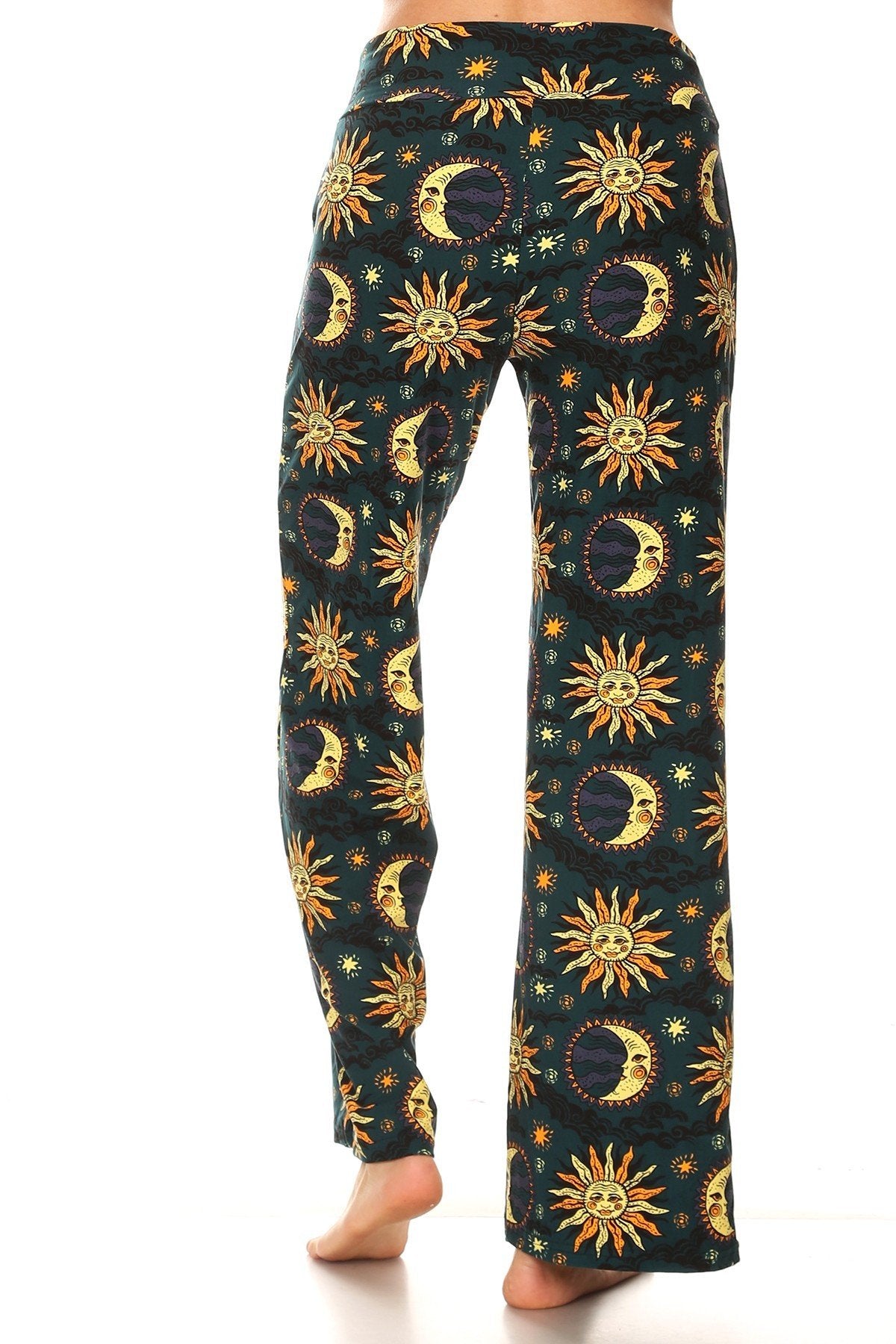 Sun &amp; Moon Print Comfortable Soft Lounge Pajama Pants - SimplyCuteTees