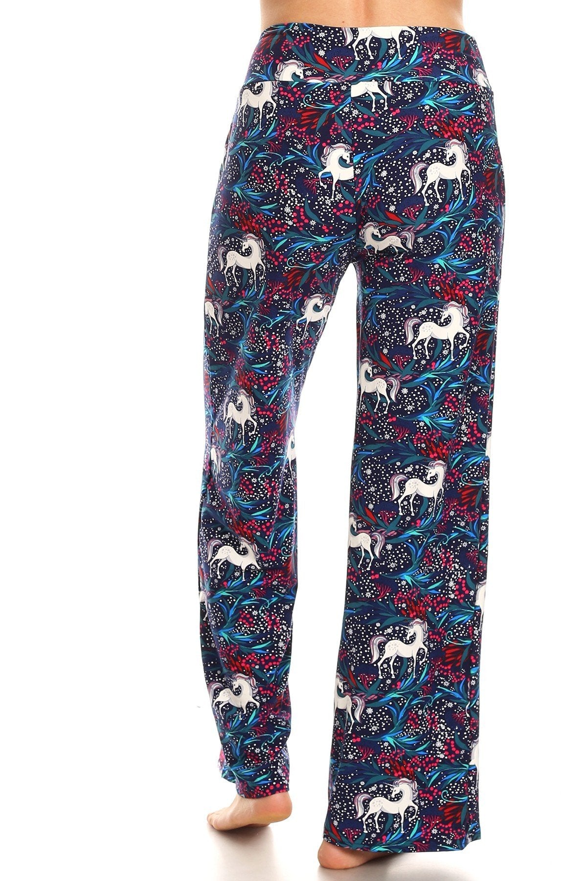 Abstract Unicorn Print Comfortable Soft Lounge Pajama Pants - SimplyCuteTees