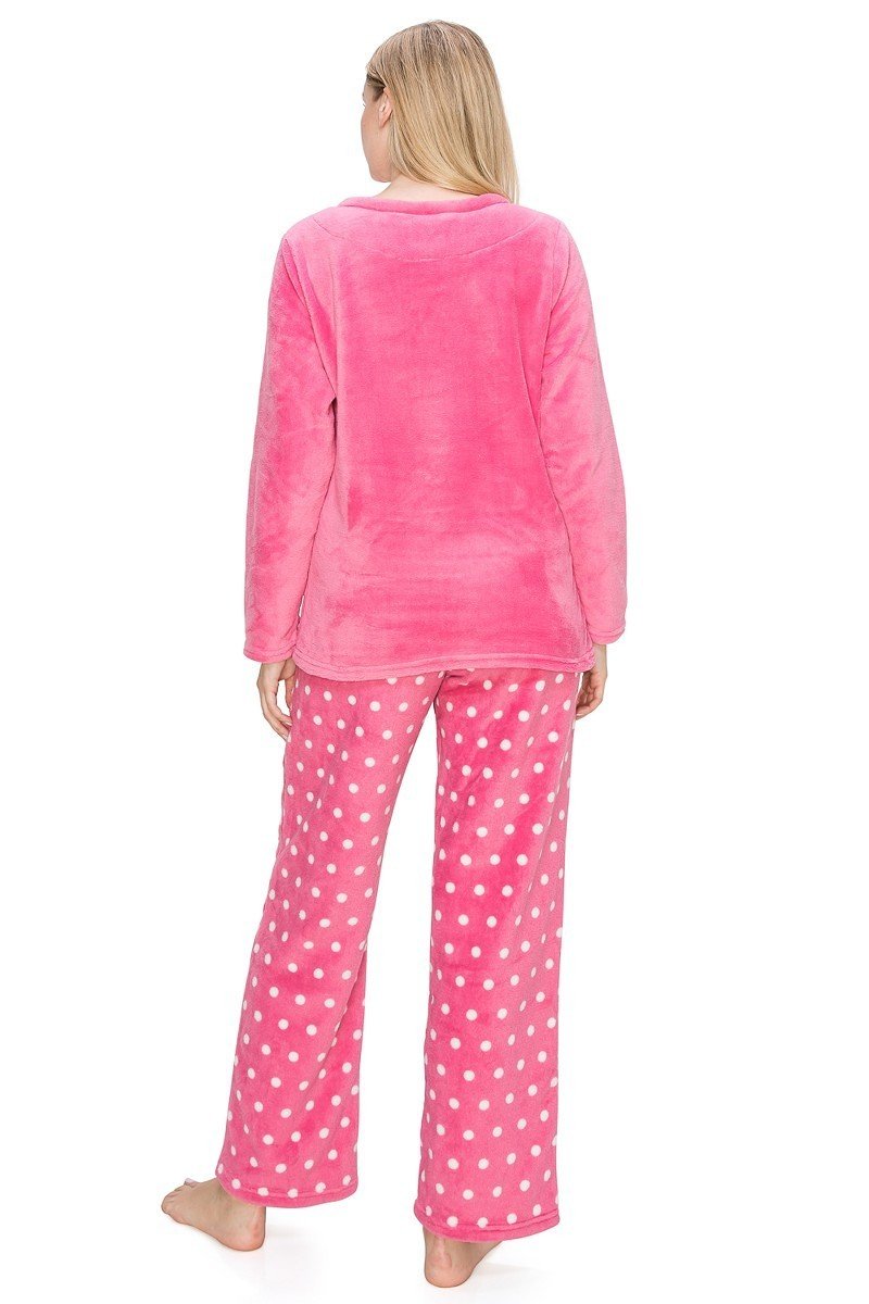 Do Not Disturb Fuzzy Lounge Pajama Set Pants and Shirt - SimplyCuteTees