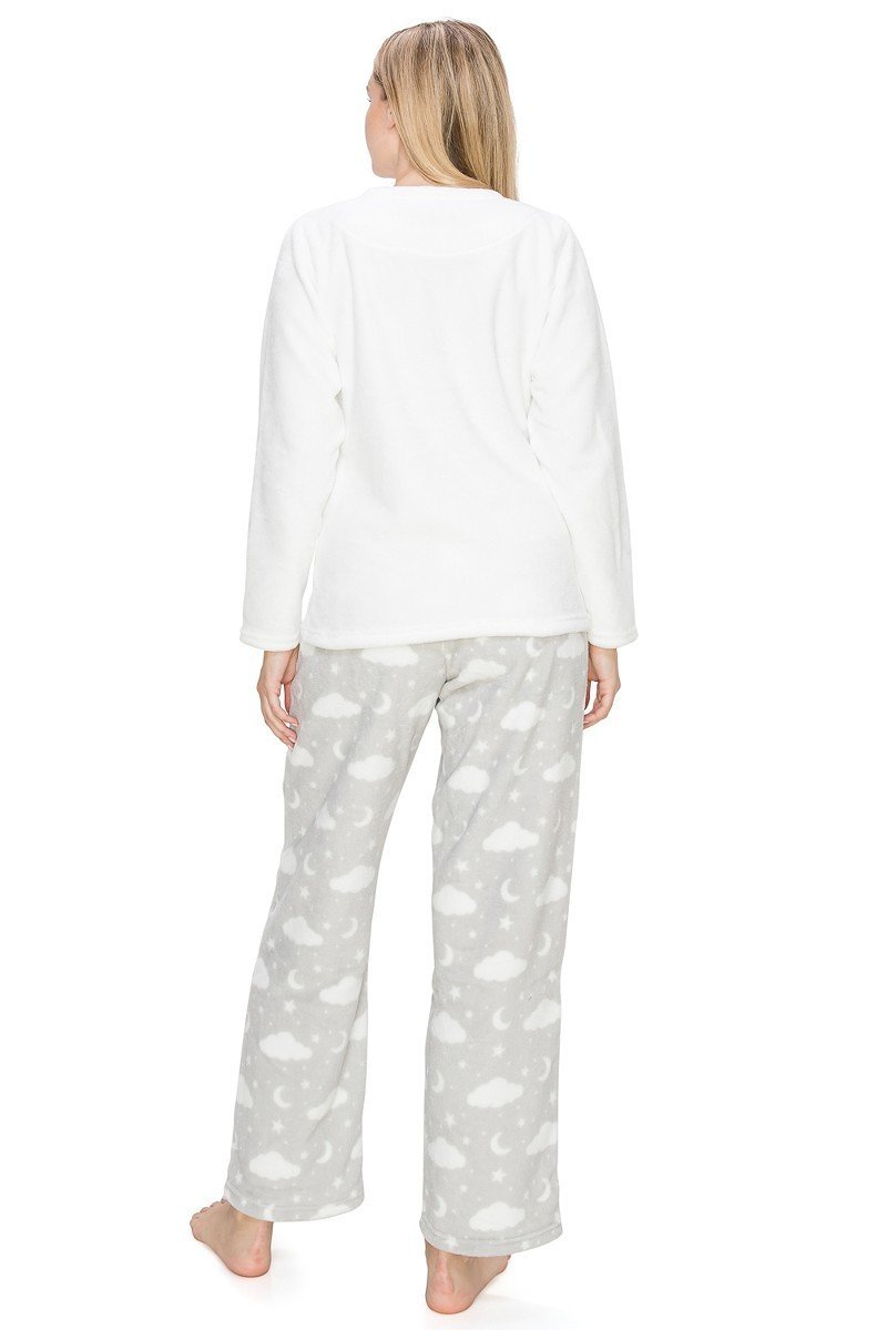 Sweet Dreams Fuzzy Lounge Pajama Set Pants and Shirt - SimplyCuteTees
