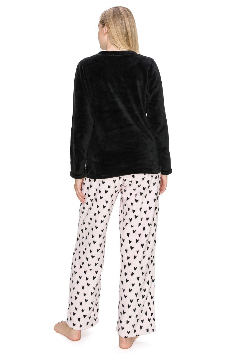 I Woke Up Like This Fuzzy Lounge Pajama Set Pants and Shirt - SimplyCuteTees