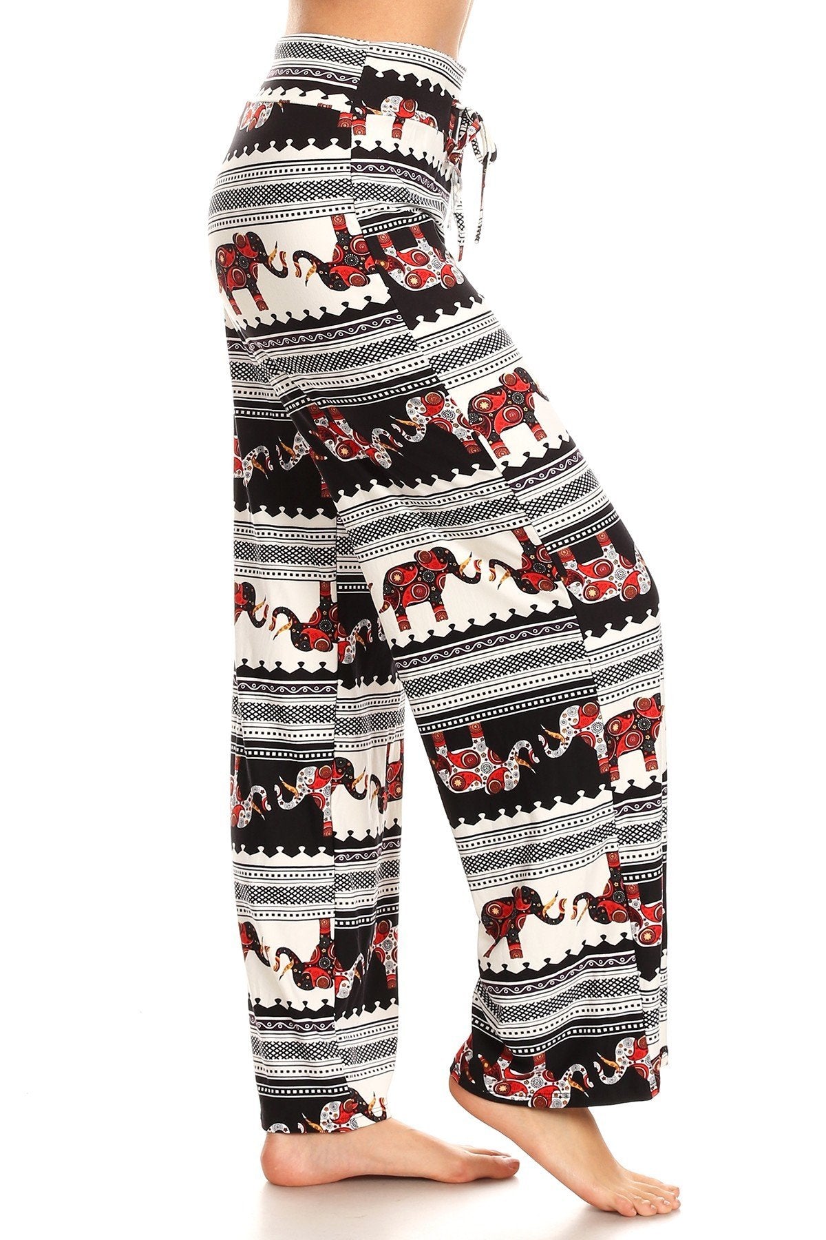 Elephant Print Comfortable Soft Lounge Pajama Pants - SimplyCuteTees