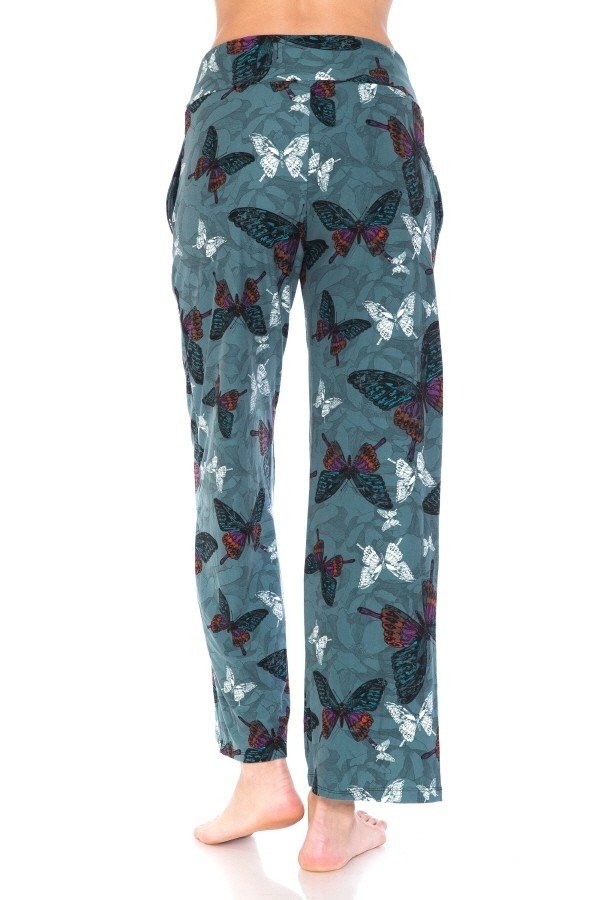 Butterfly Print Comfortable Soft Lounge Pajama Pants - SimplyCuteTees