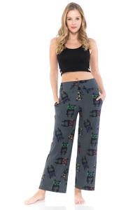 Dog with Glasses Print Soft Lounge Pajama Pants