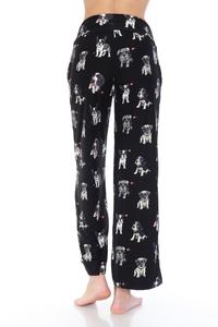 Dogs with Hearts Print Soft Lounge Pajama Pants