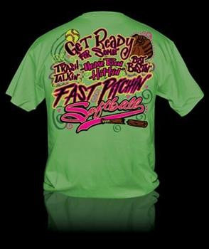 Sweet Thing Funny Fast Pitch Softball Girlie Bright T Shirt - SimplyCuteTees