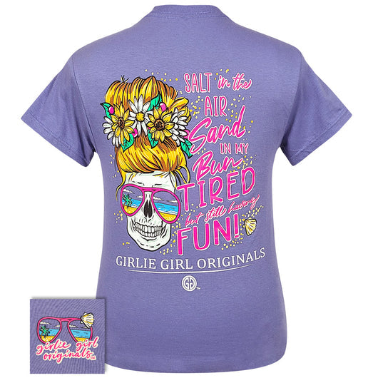 Girlie Girl Originals Sand Bun Skull T-Shirt - SimplyCuteTees