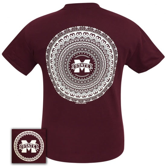 MSU Mississippi State Preppy Mandala T-Shirt