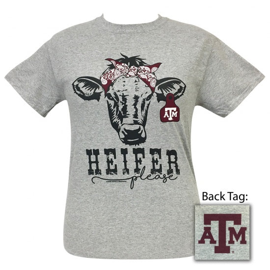 Texas  Preppy Heifer Please Cow T-Shirt