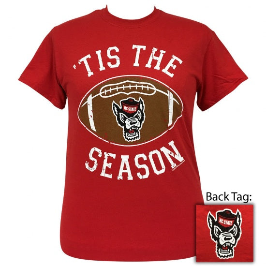 North Carolina State Preppy Tis the Season T-Shirt