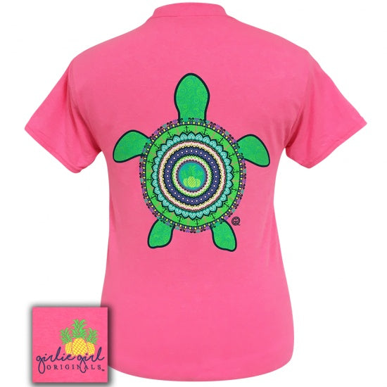 Girlie Girl Originals Preppy Mandala Turtle T-Shirt - SimplyCuteTees