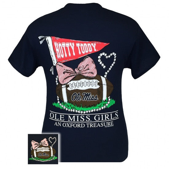 Mississippi Oxford Treasure Pearls Bow T Shirt