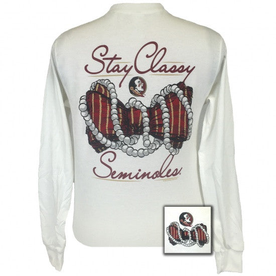 Florida State Stay Classy Pearls Long Sleeves T-Shirt