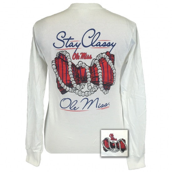 Mississippi  Stay Classy Pearls Long Sleeves T-Shirt